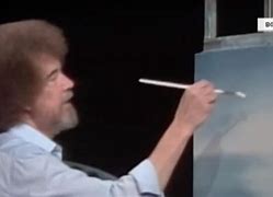 Image result for Bob Ross Straight Hair