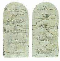Image result for Ten Commandments Original Stone Tablets