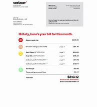 Image result for Image of a Verizon Phone Receipt