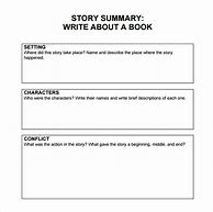 Image result for Book Summary Template