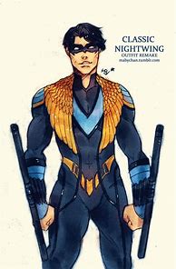 Image result for Nightwing Classic Suit