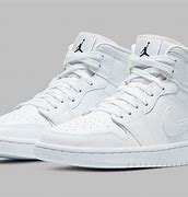 Image result for Air Jordan 1 Mid White