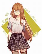 Image result for Cartoon Girl with Orange Hair Blue Shirt Purple Pants