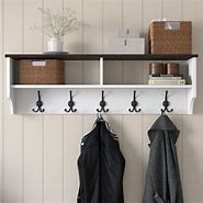 Image result for Shelf above Coat Rack