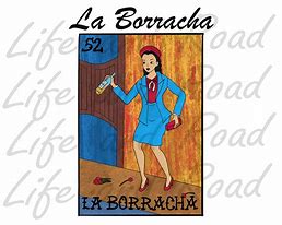 Image result for La Dama Borracha Loteria SVG