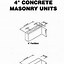 Image result for Concrete CMU Block Size