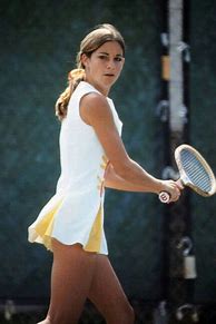 Image result for Chris Evert Purple Tennis Dress