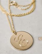 Image result for 10K Gold Initial Necklace
