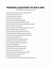 Image result for List of Questions to Ask a Girl