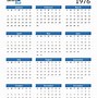 Image result for Calendar of 1976