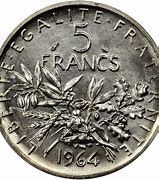 Image result for 5 French Francs