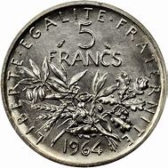 Image result for Cinq Francs Bill Value