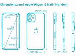 Image result for Dimentions of an iPhone 12 Mini