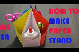 Image result for How to Make Paper Stand
