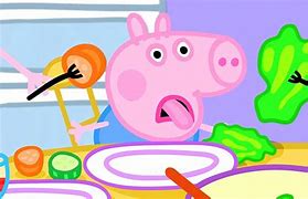 Image result for Peppa Eating Bread Cartoon