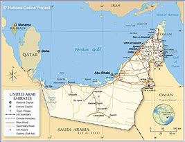 Image result for UAE United Arab Emirates Political Map
