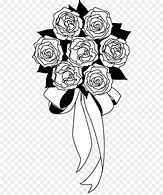 Image result for Flower Bouquet Clip Art Black and White