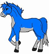 Image result for Blue Horse Clip Art