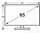 Image result for Sony 65 Inch TV Dimensions