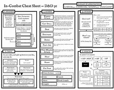 Image result for Dnd Cheat Sheet for New Players