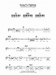 Image result for Kung Fu Fighting Sheet Music