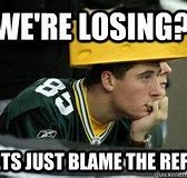 Image result for Green Bay Packers Ref Memes