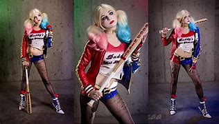 Image result for Harley Quinn Halloween Costume College