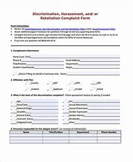 Image result for Discrimination Complaint Form