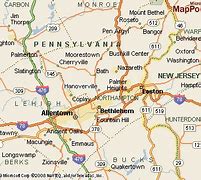 Image result for Map of Lehigh Valley PA