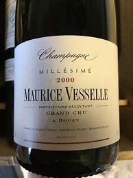 Image result for Maurice Vesselle Champagne Brut Millesime