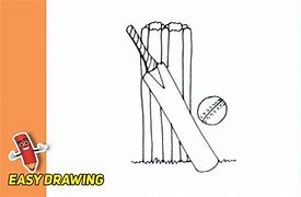Image result for How to Draw Cricket Bat and Ball