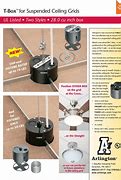 Image result for Drop Ceiling Electrical Box Supports