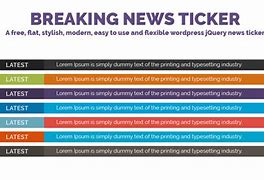 Image result for News Ticker Examples
