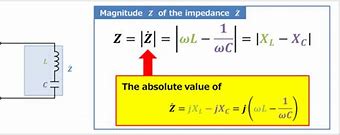 Image result for LC Series Circuit Impedance Formula