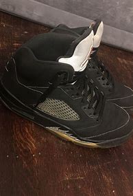 Image result for Jordan Black 5s Shoes