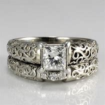 Image result for Vintage Filigree Diamond Rings