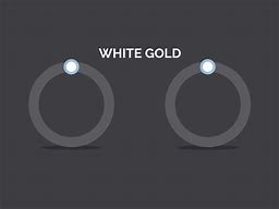 Image result for White Gold 825 vs Silver