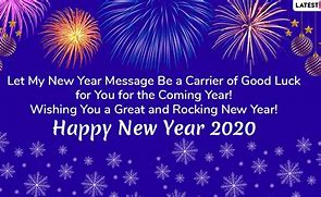 Image result for Wish a Happy New Year 2020