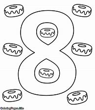 Image result for Preschool Number 8 Coloring Page