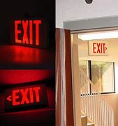 Image result for Hallways with Exit Emergency Sign Lights Pinterest