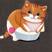 Image result for Kawaii Fat Cat Cartoon