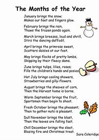 Image result for My Favorite Month Poems