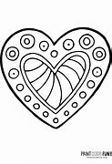 Image result for Pretty Heart Coloring Pages