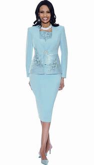 Image result for Go Mai Women Church Suits Church Royal Blue Dress Suit for La