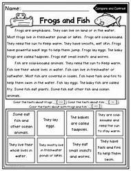 Image result for Compare and Contrast Reading Comprehension