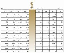 Image result for LV Shoe Size Chart