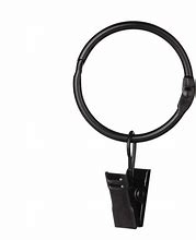 Image result for Curtain Clip Rings Black