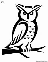 Image result for Simple Owl Stencil
