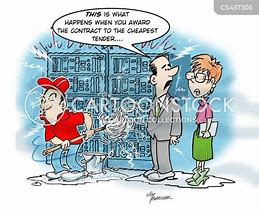 Image result for Tender Contract Cartoon