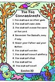 Image result for 10 Commandments Kids Activities